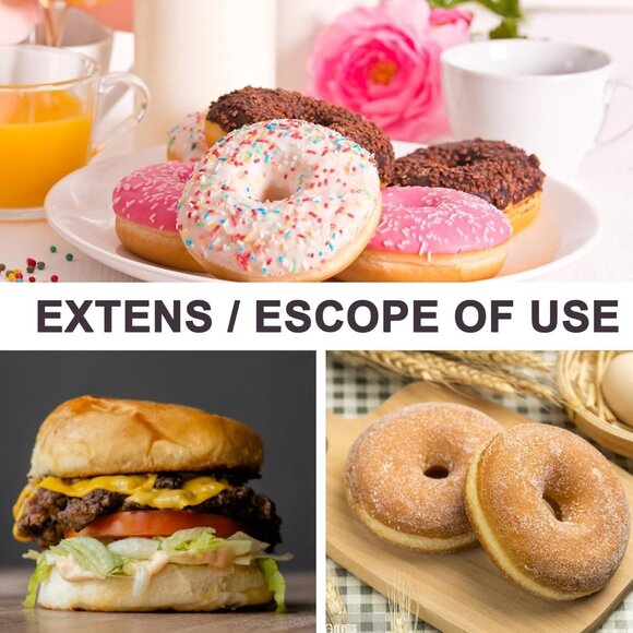 Silicone Baking Mold Set Cake Mousse Pudding Donut Molding(1 Set(6 Pcs)) - Picture 5 of 9